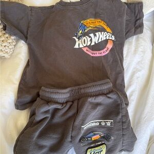 Hot Wheels Graphic T-Shirt and Shorts Set